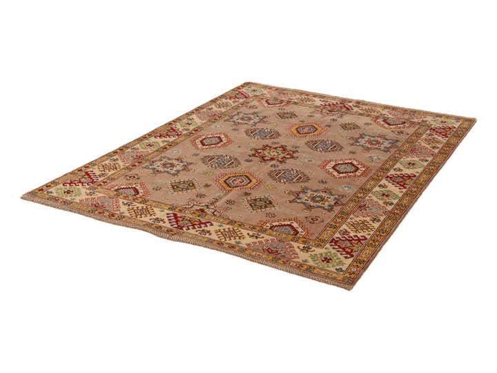 5' 11 x 7' 9 Hand Knotted Kazak Rug