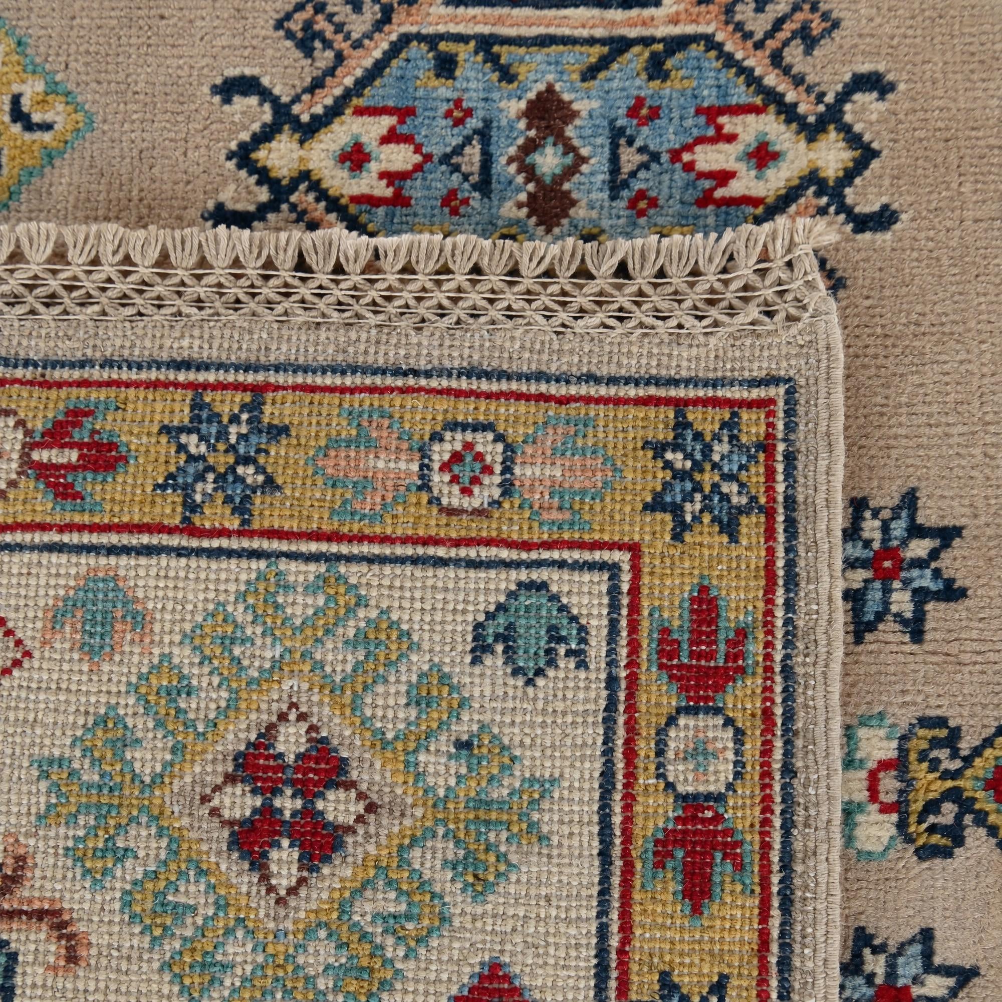 180cm x 235cm Hand Knotted Kazak Rug