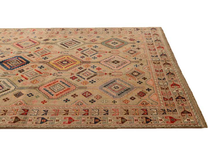 5' 8 x 8' Hand Knotted Kazak Rug