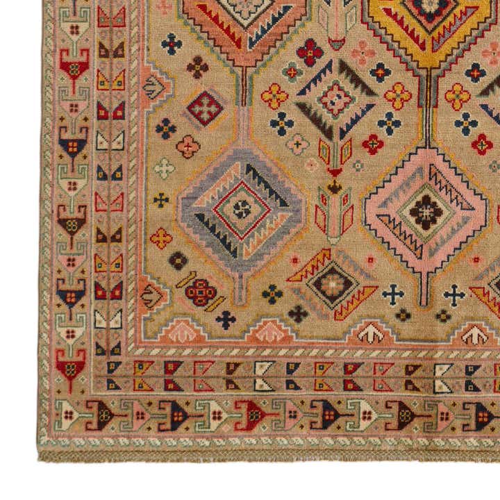 5' 8 x 8' Hand Knotted Kazak Rug