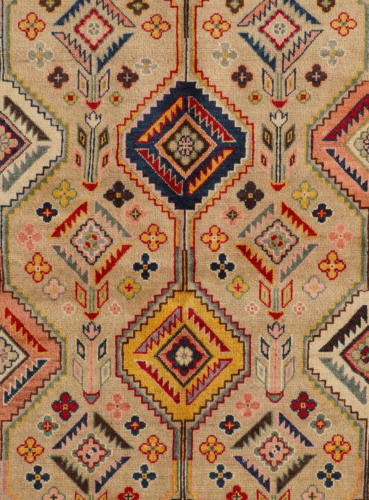 5' 8 x 8' Hand Knotted Kazak Rug