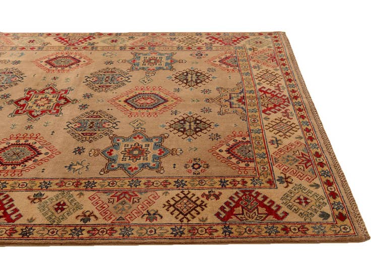 Detail image of 5' 8 x 8' Hand Knotted Kazak Rug