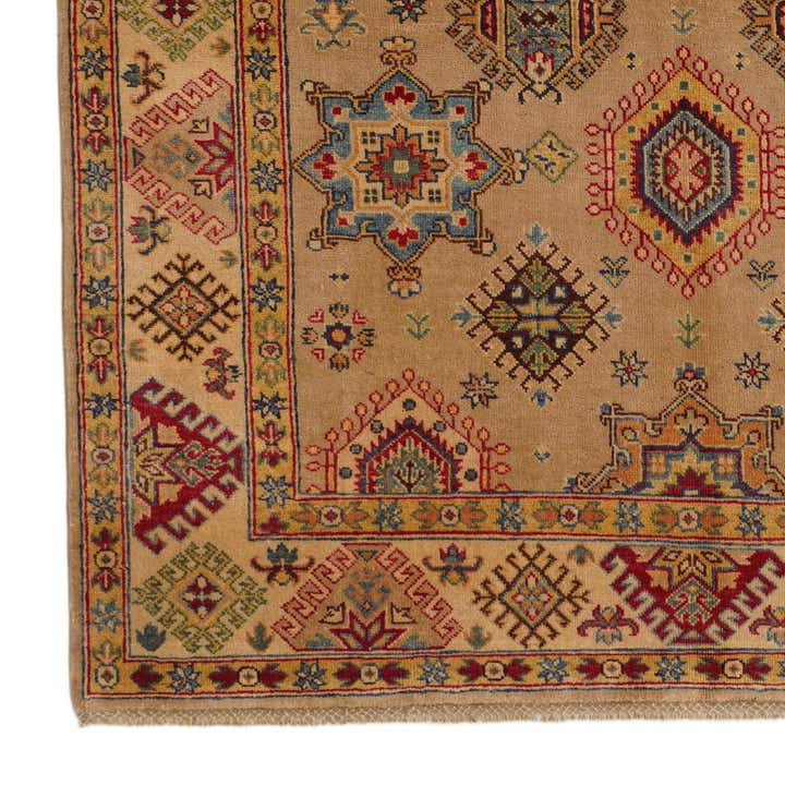 5' 8 x 8' Hand Knotted Kazak Rug