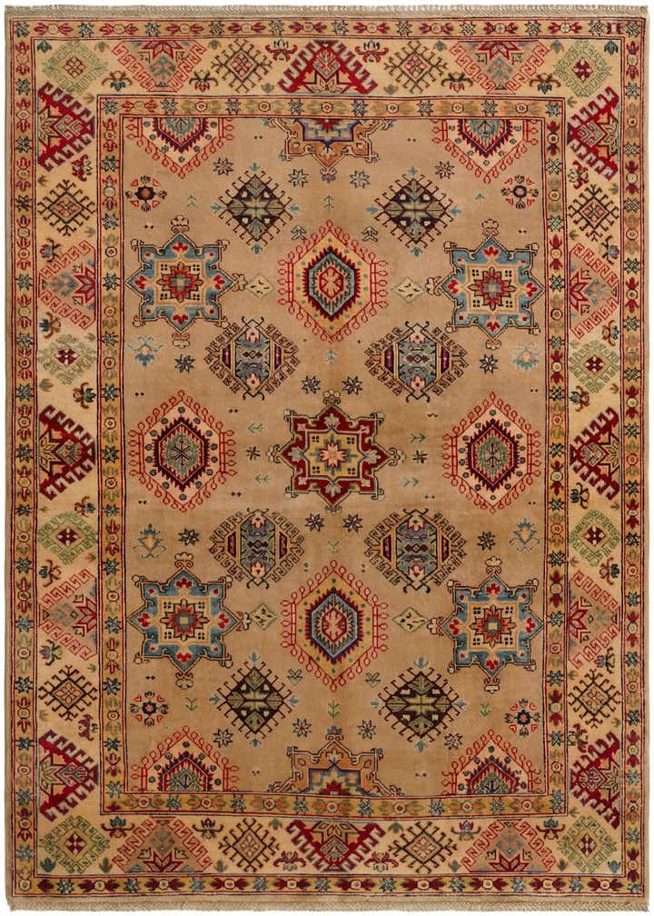 5' 8 x 8' Hand Knotted Kazak Rug