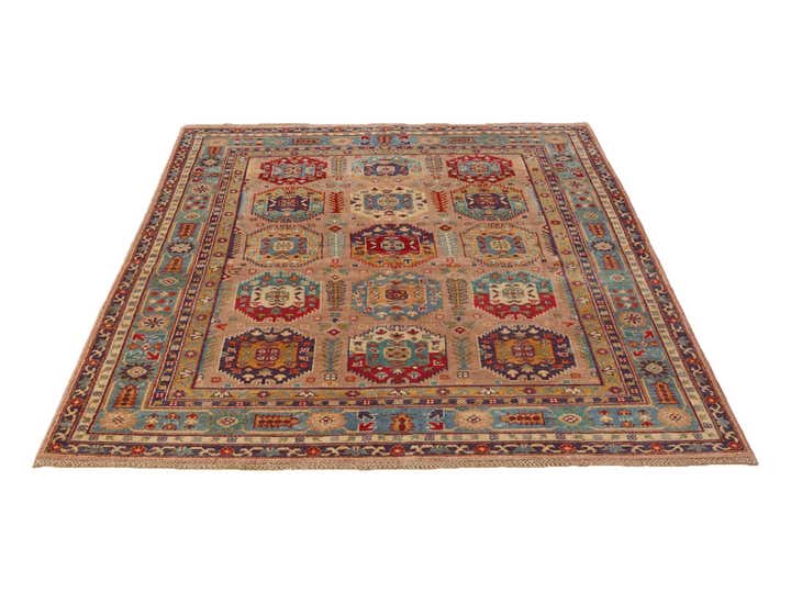 5' 7 x 7' 9 Hand Knotted Kazak Rug