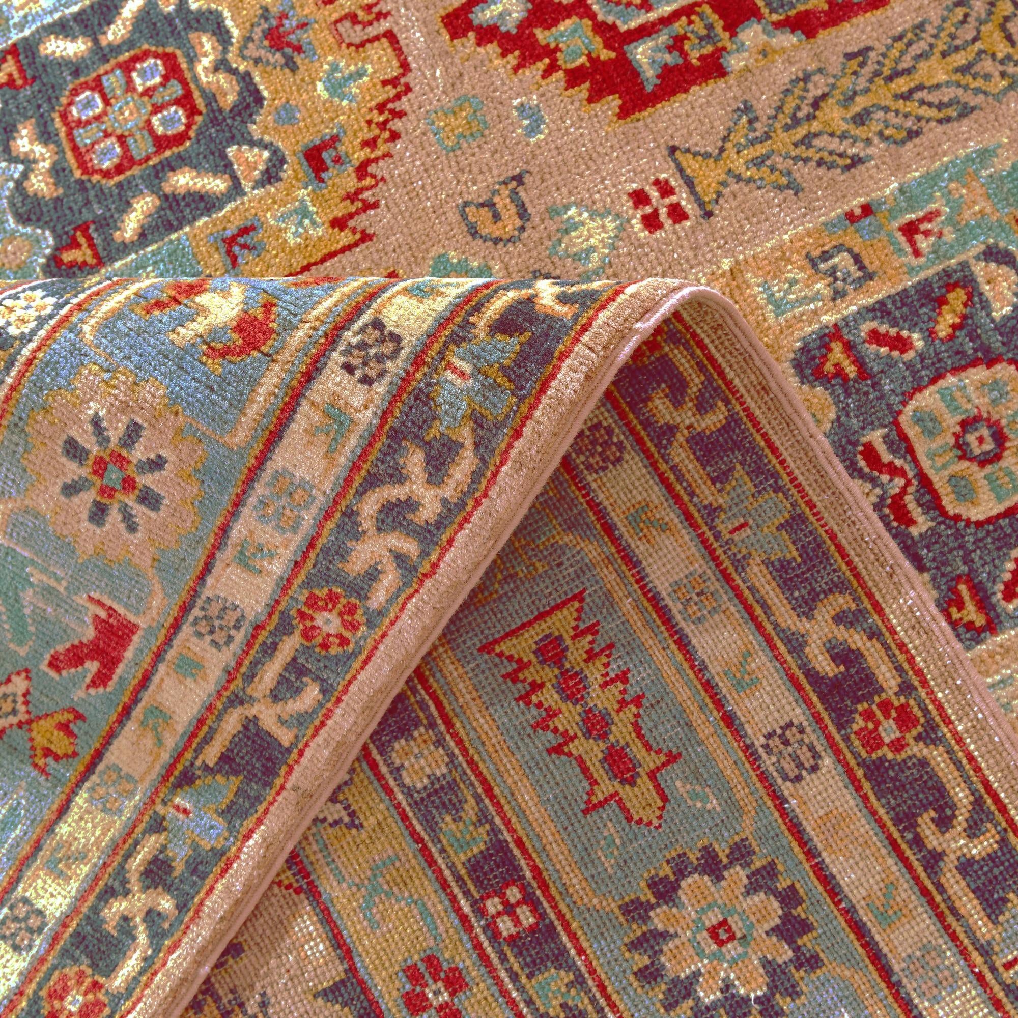 5' 7 x 7' 9 Hand Knotted Kazak Rug