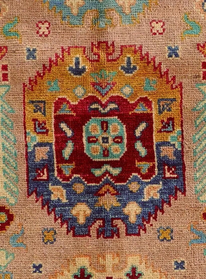 5' 7 x 7' 9 Hand Knotted Kazak Rug