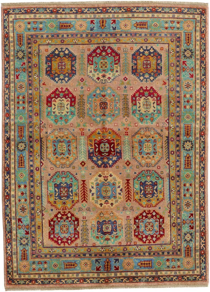 Detailansicht von 170cm x 235cm Handgeknüpft Kazak Teppich