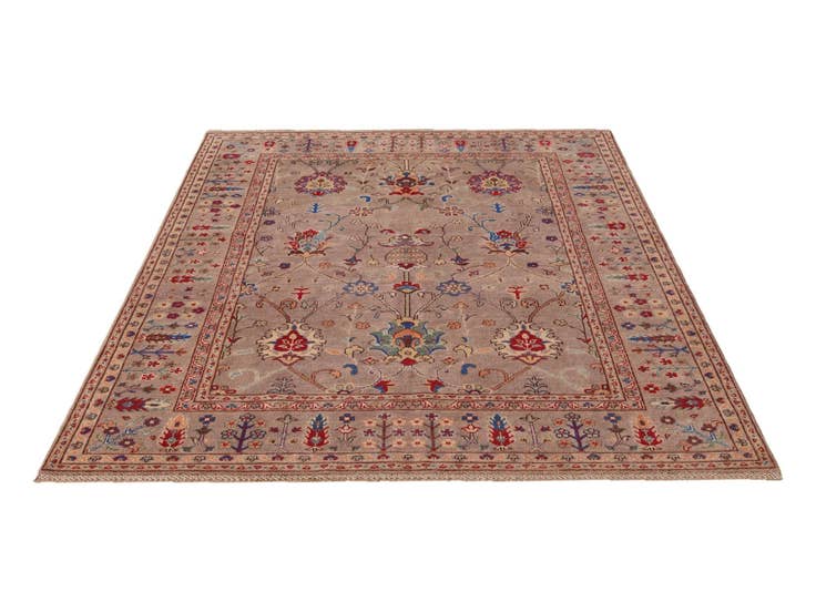 Detail image of 5' 8 x 8' Hand Knotted Kazak Rug