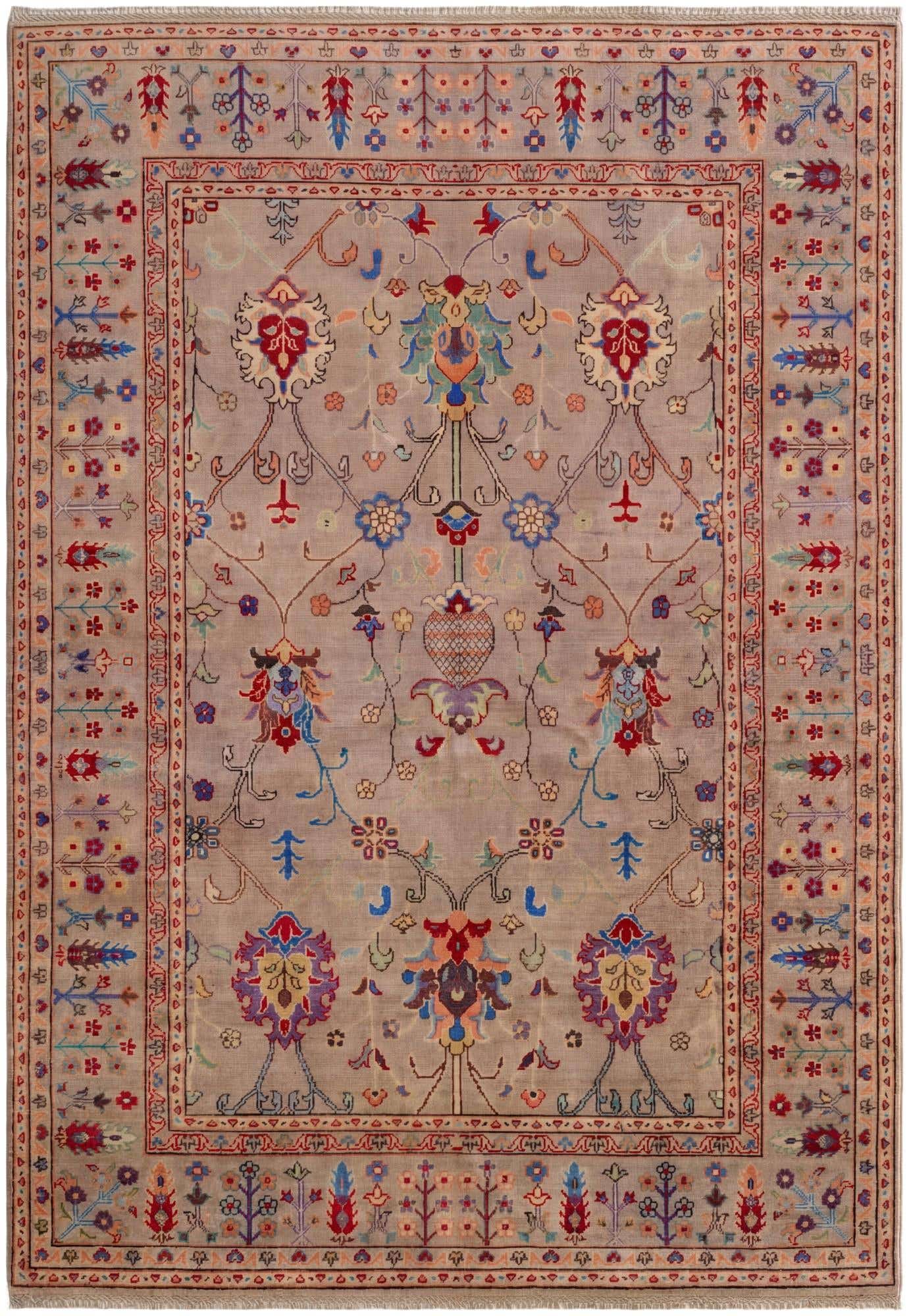 5' 8 x 8' Hand Knotted Kazak Rug