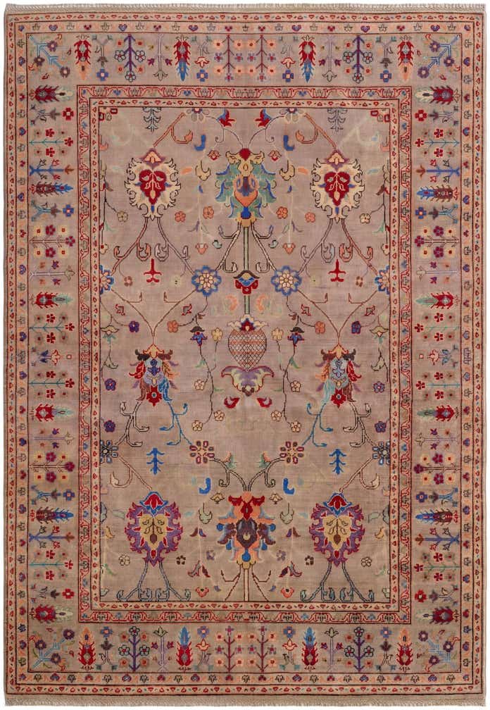 5' 8 x 8' Hand Knotted Kazak Rug