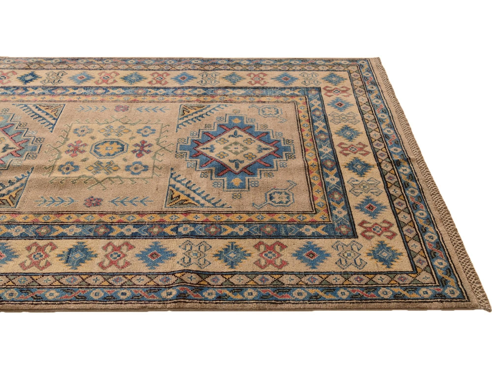 4' 1 x 6' Hand Knotted Kazak Rug