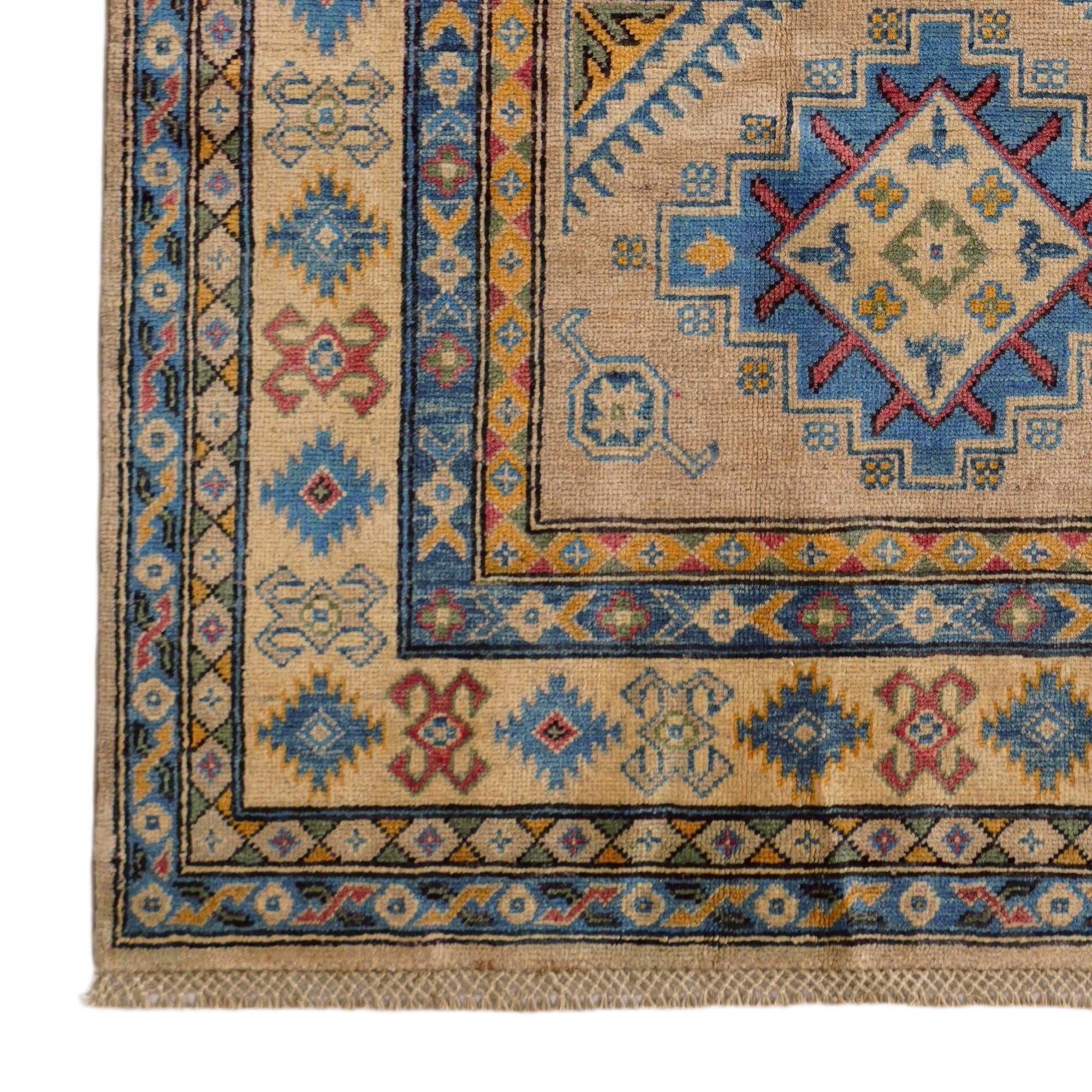 4' 1 x 6' Hand Knotted Kazak Rug