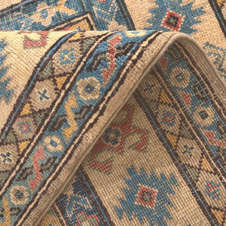Detail image of 4' 1 x 6' Hand Knotted Kazak Rug