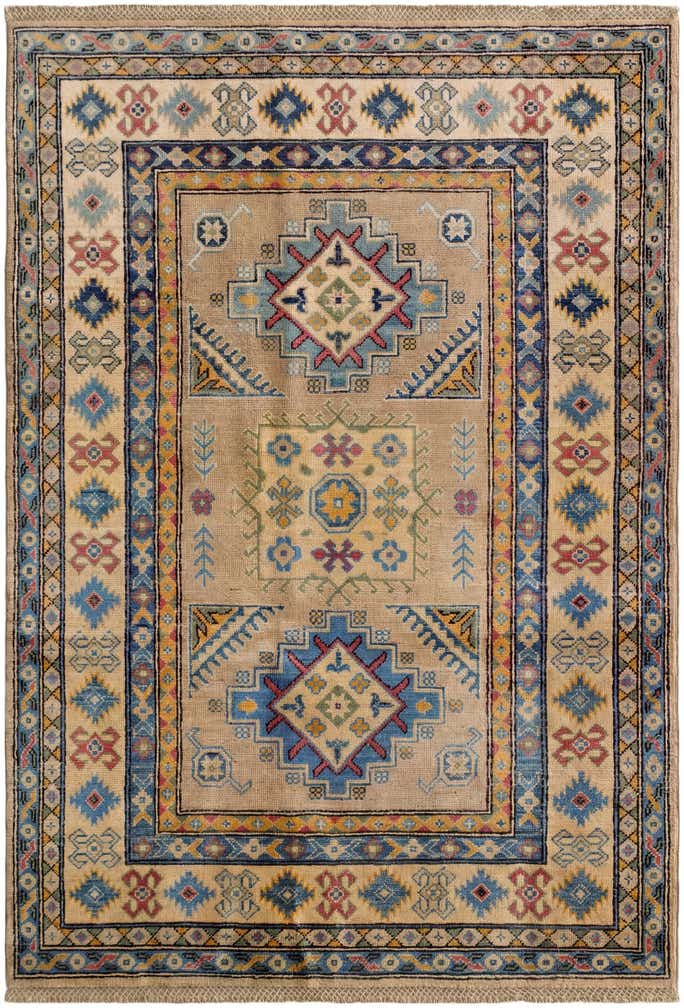 4' 1 x 6' Hand Knotted Kazak Rug