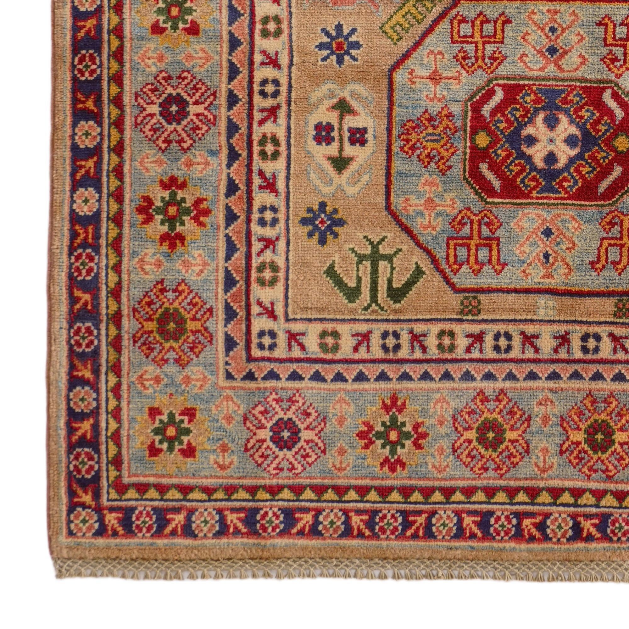 4' x 5' 11 Hand Knotted Kazak Rug