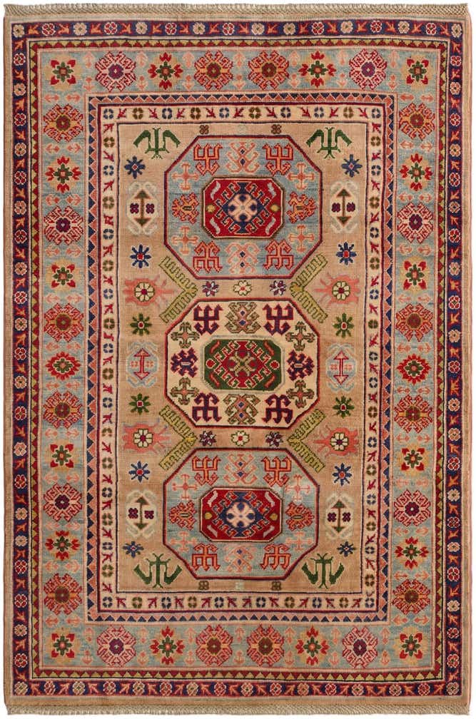 4' x 5' 11 Hand Knotted Kazak Rug