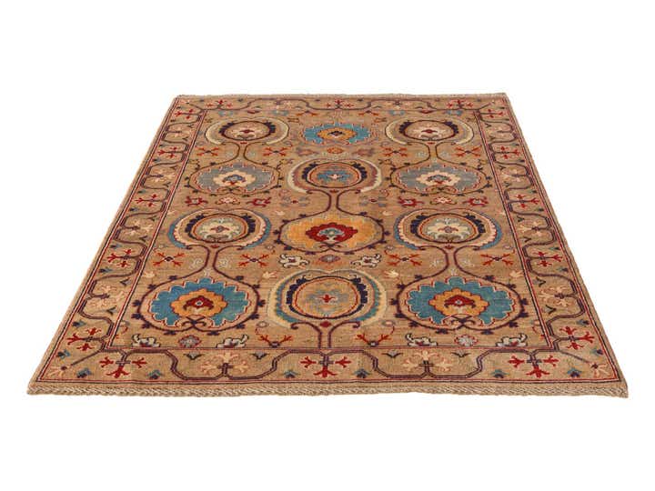 4' 1 x 5' 9 Hand Knotted Kazak Rug