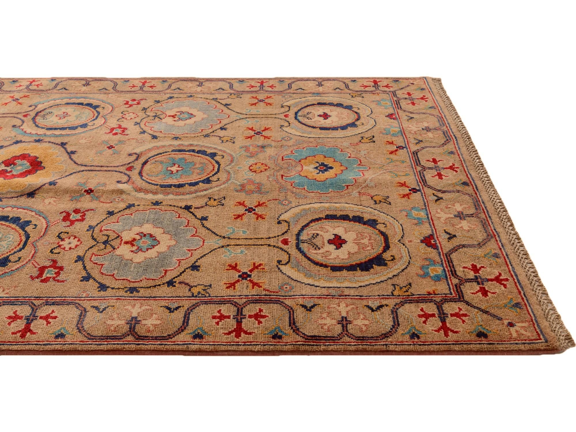 4' 1 x 5' 9 Hand Knotted Kazak Rug