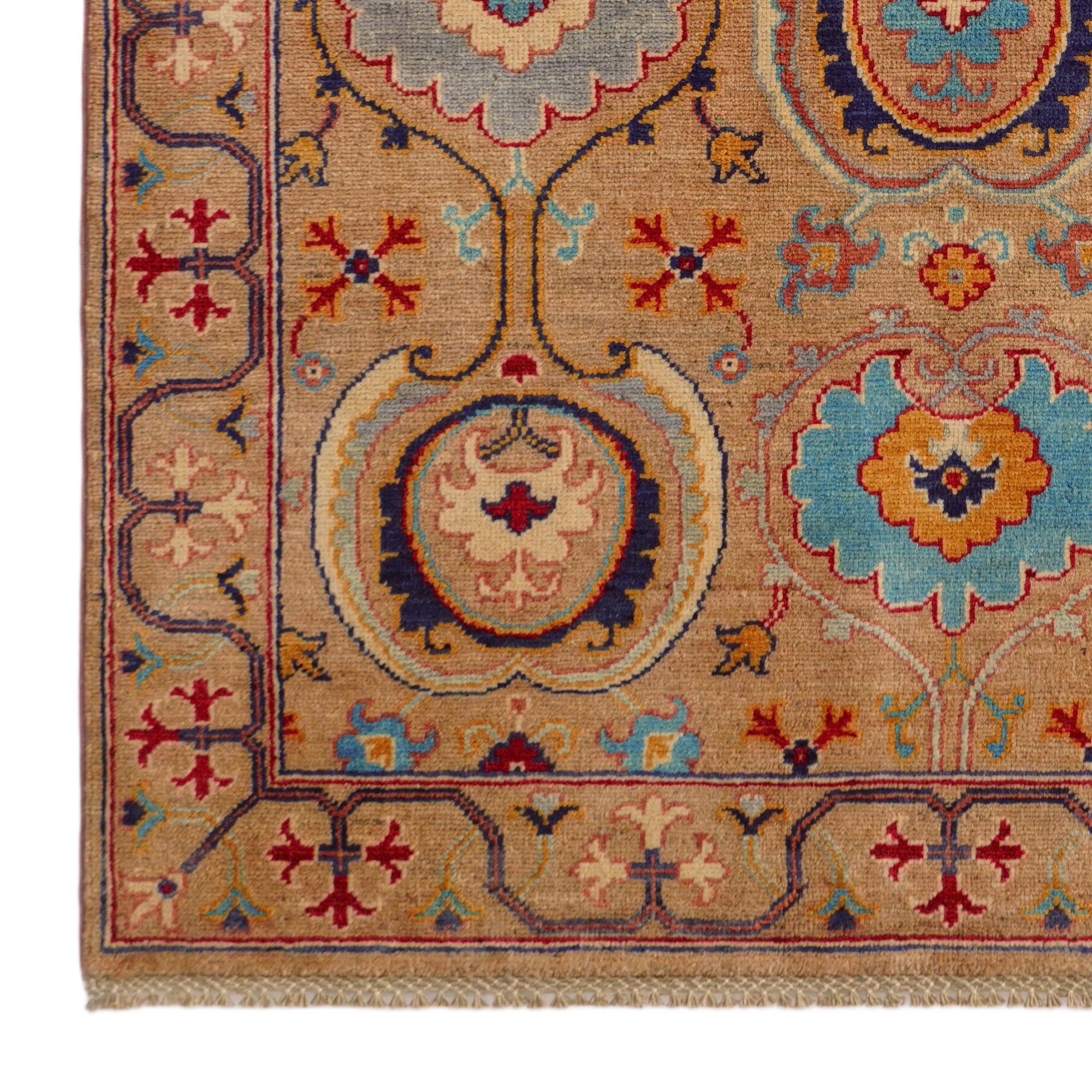 4' 1 x 5' 9 Hand Knotted Kazak Rug