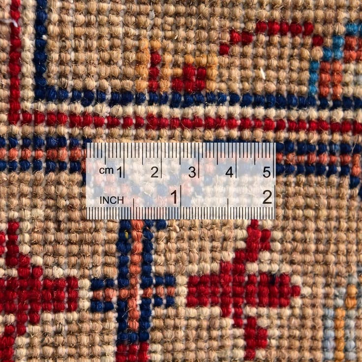 Detail image of 4' 1 x 5' 9 Hand Knotted Kazak Rug