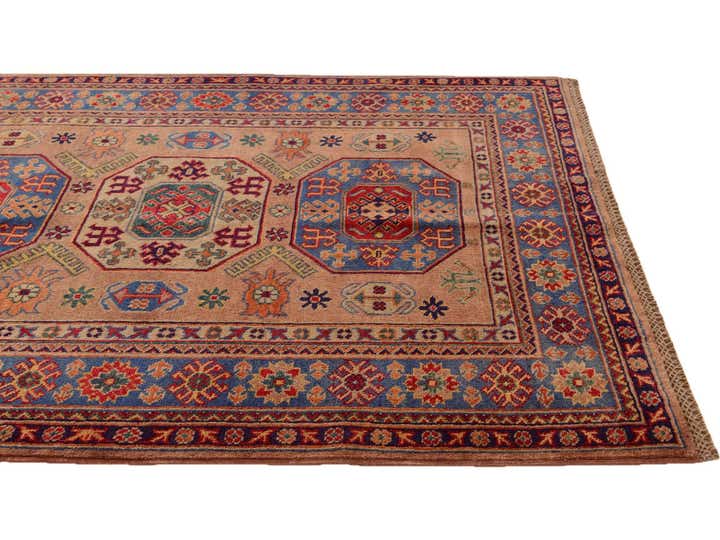 4' 3 x 5' 10 Hand Knotted Kazak Rug