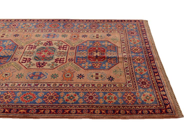 Detail image of 4' 3 x 5' 10 Hand Knotted Kazak Rug