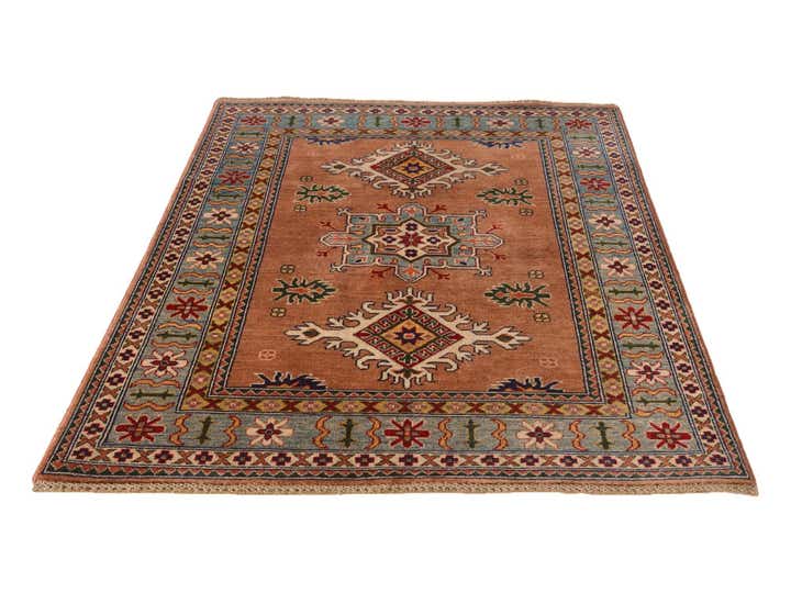 4' 1 x 5' 11 Hand Knotted Kazak Rug