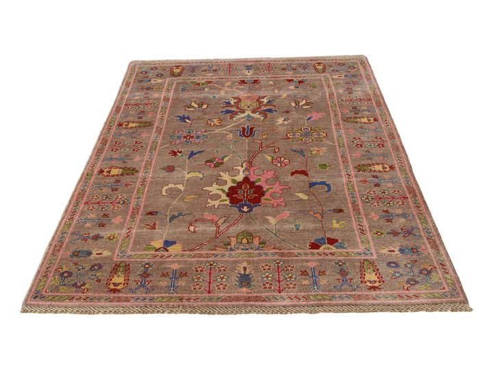 4' 1 x 6' 5 Hand Knotted Kazak Rug