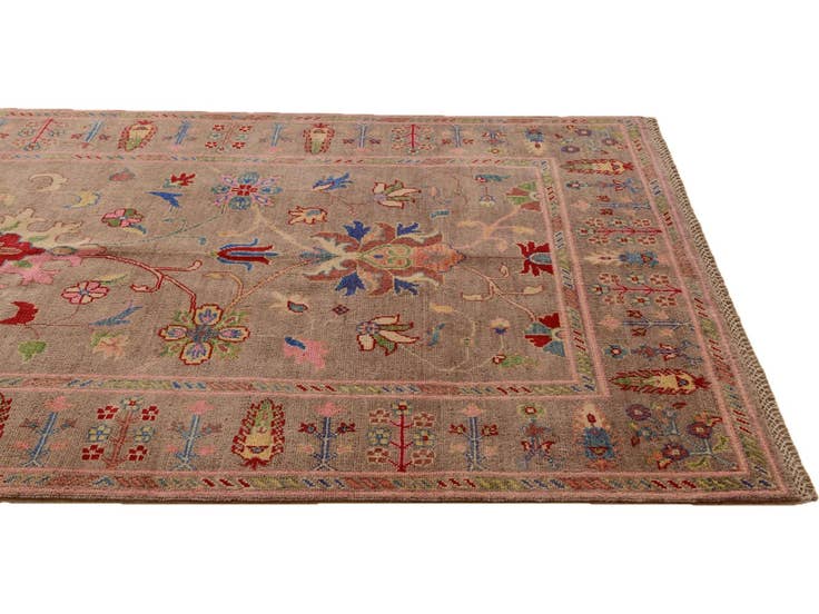 Detail image of 4' 1 x 6' 5 Hand Knotted Kazak Rug