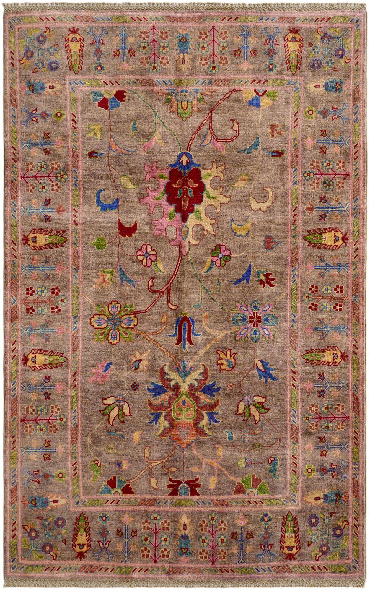4' 1 x 6' 5 Hand Knotted Kazak Rug