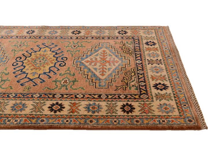 3' 2 x 4' 10 Hand Knotted Kazak Rug
