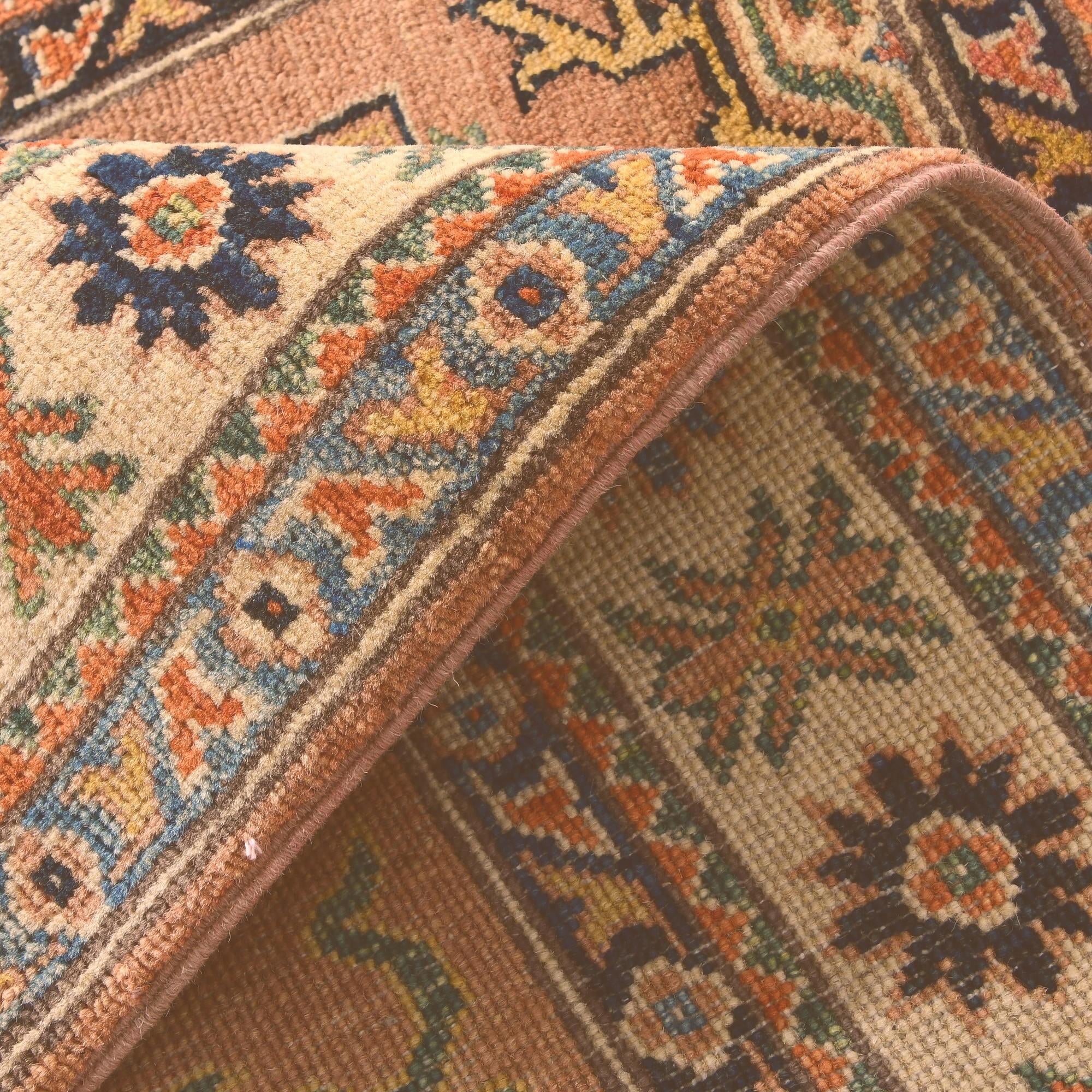 3' 2 x 4' 10 Hand Knotted Kazak Rug