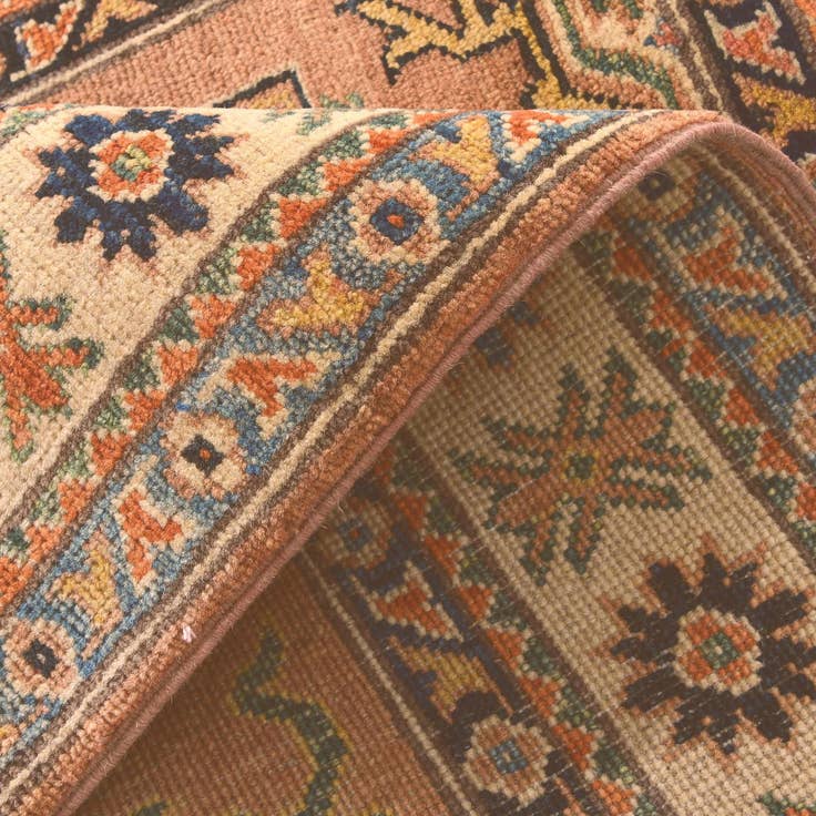 Detail image of 3' 2 x 4' 10 Hand Knotted Kazak Rug