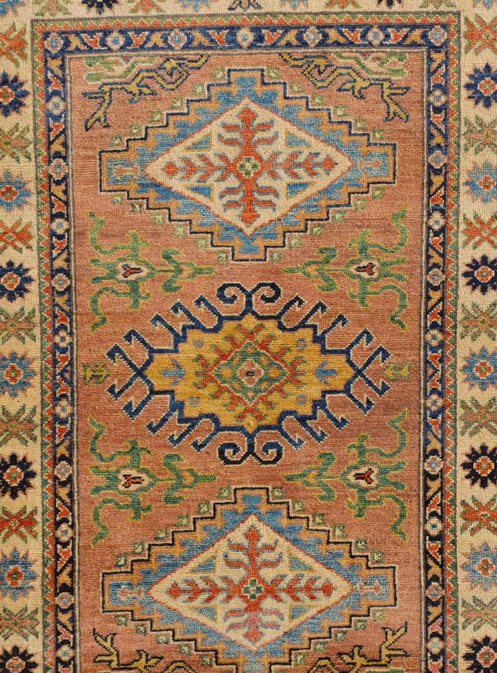 3' 2 x 4' 10 Hand Knotted Kazak Rug