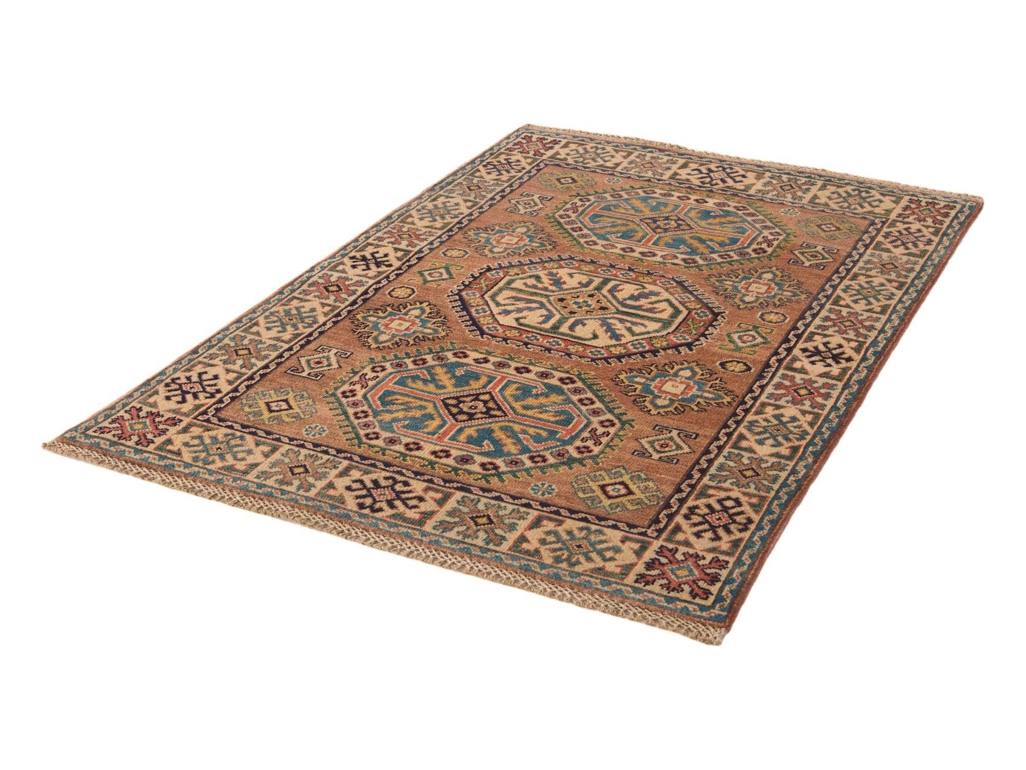 3' 2 x 4' 10 Hand Knotted Kazak Rug