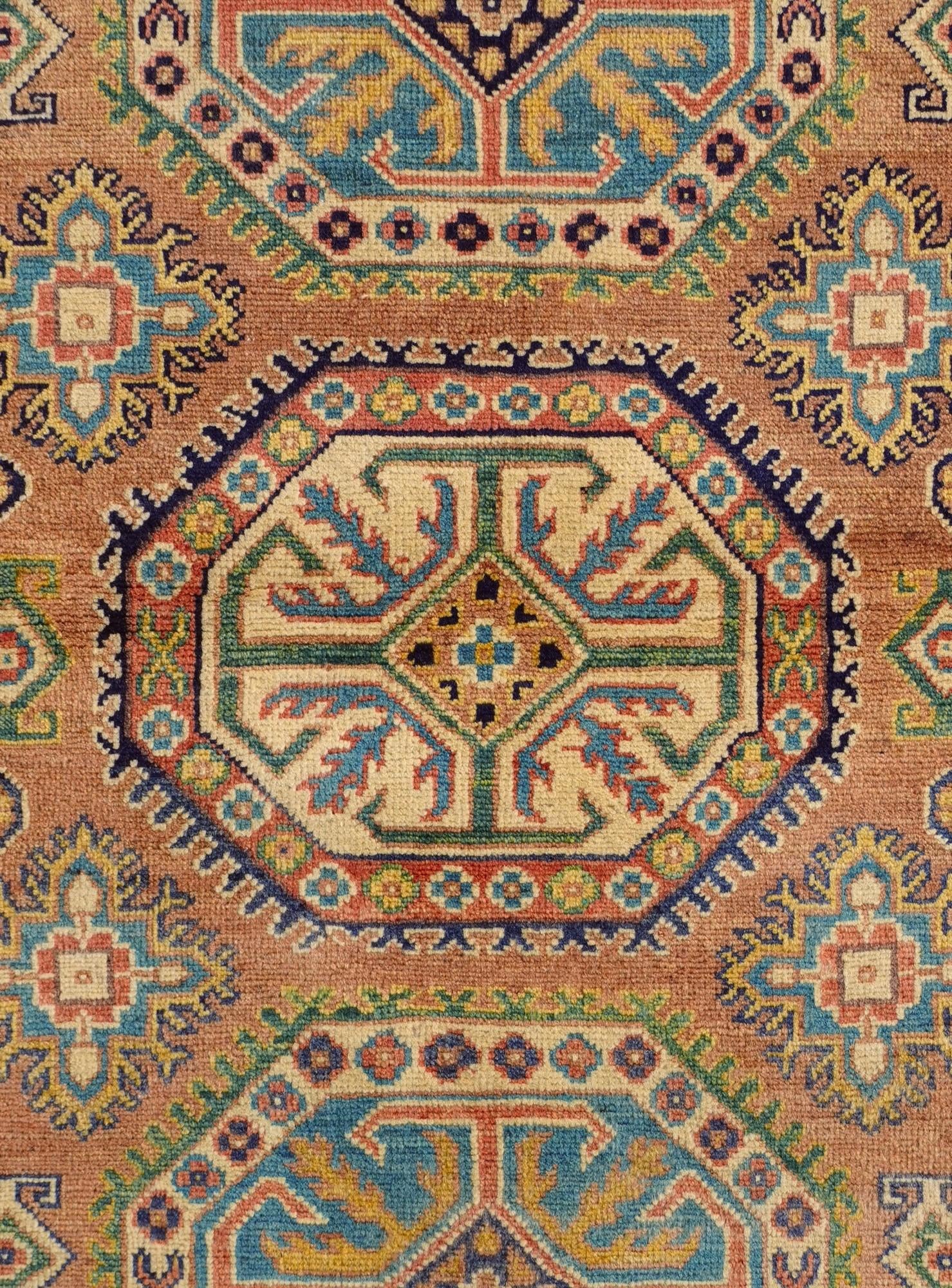3' 2 x 4' 10 Hand Knotted Kazak Rug