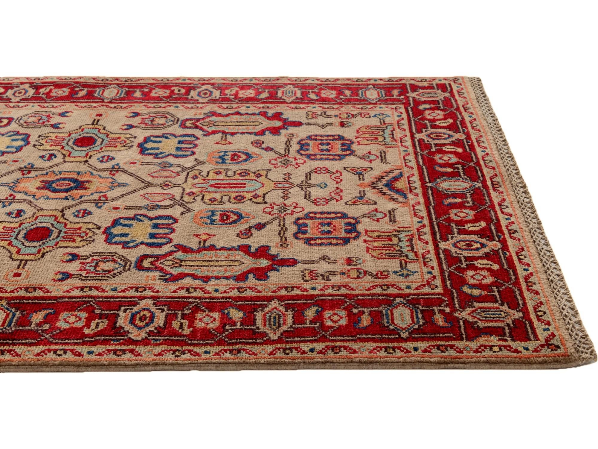 3' 1 x 4' 11 Hand Knotted Kazak Rug