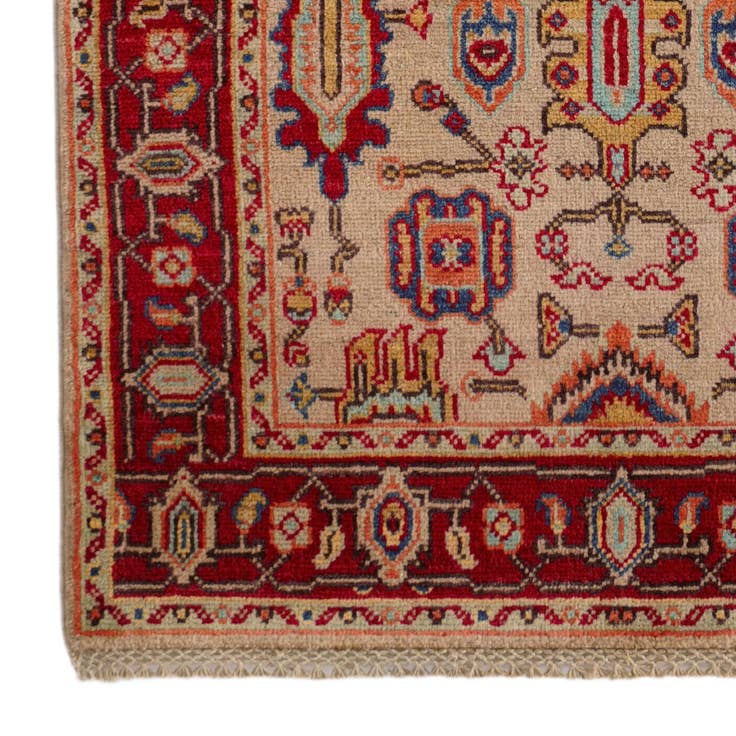 Detail image of 3' 1 x 4' 11 Hand Knotted Kazak Rug
