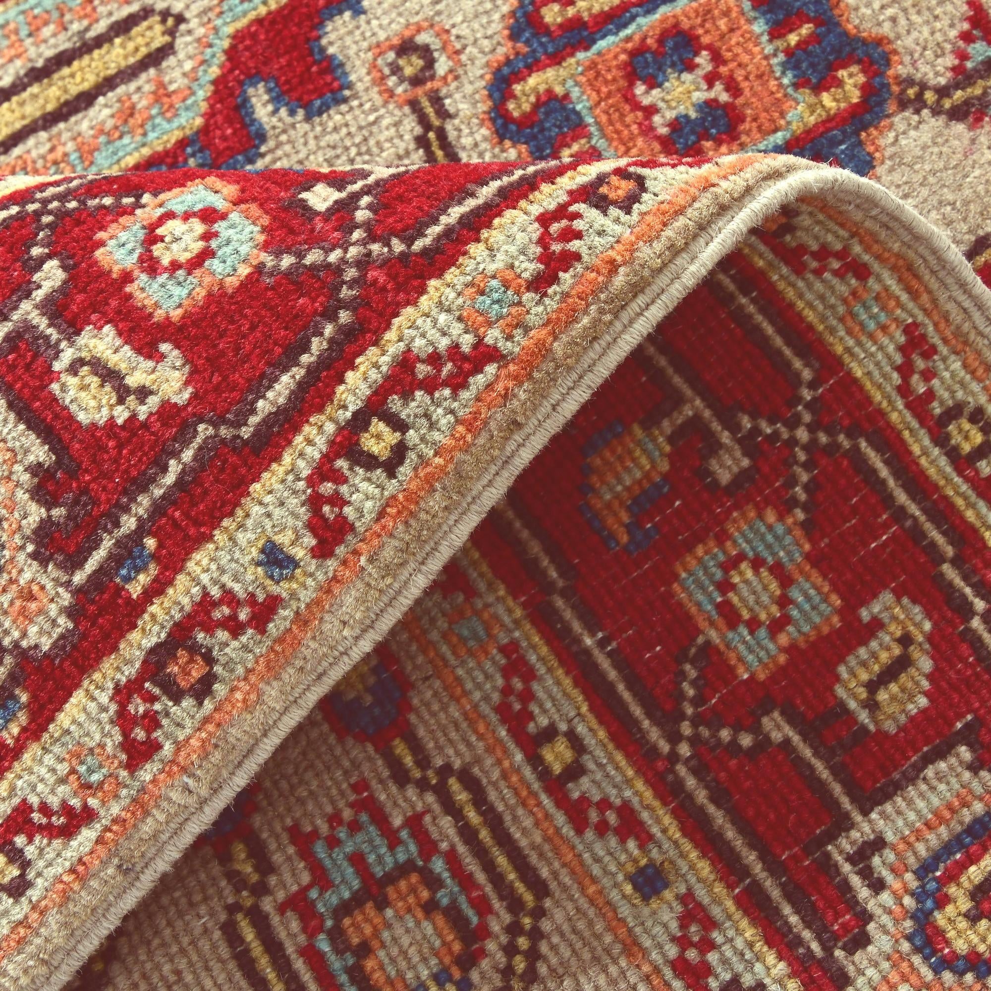 3' 1 x 4' 11 Hand Knotted Kazak Rug
