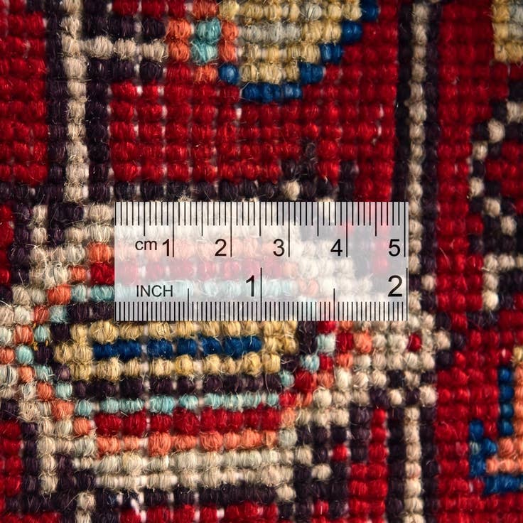 Detail image of 3' 1 x 4' 11 Hand Knotted Kazak Rug