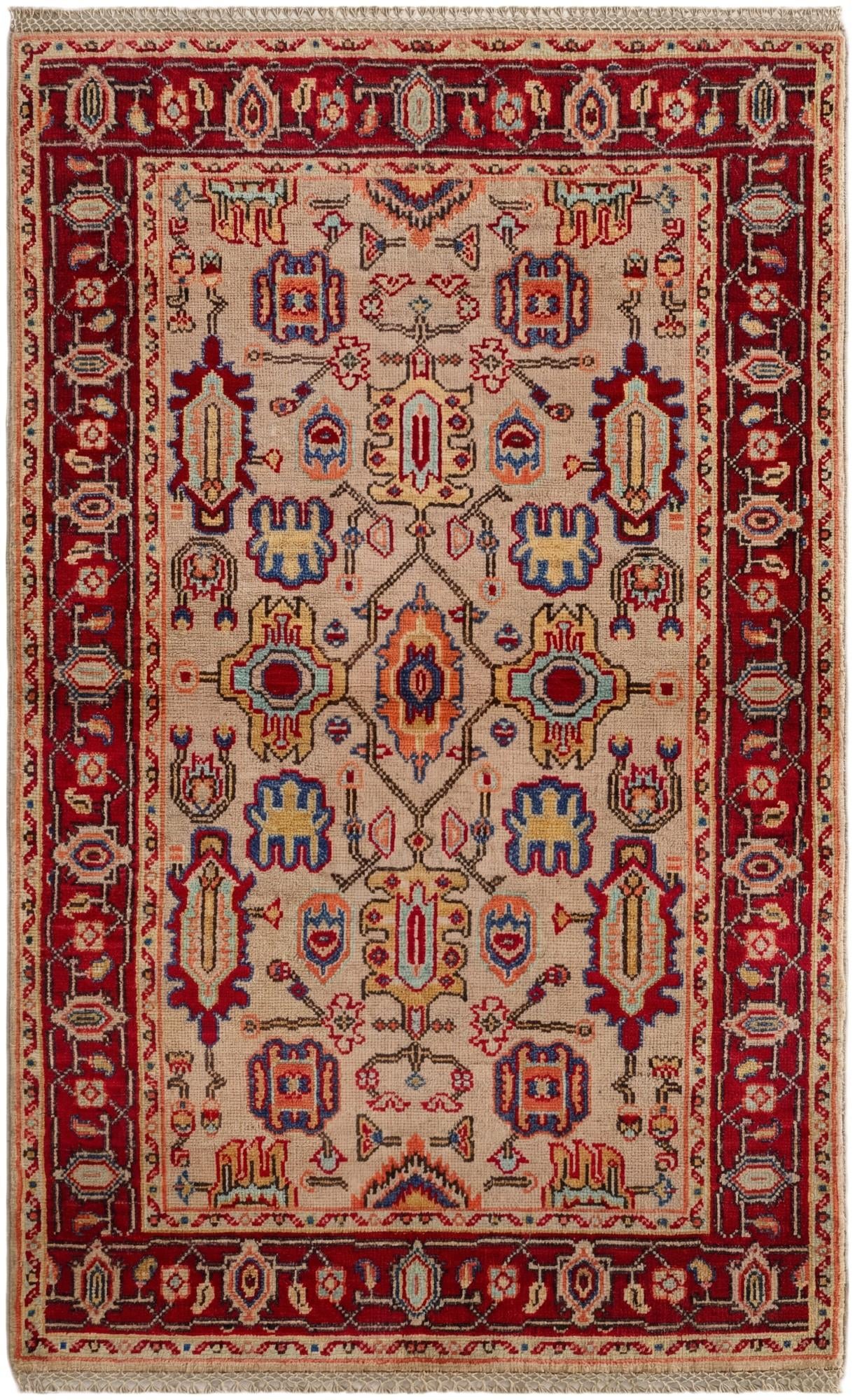 3' 1 x 4' 11 Hand Knotted Kazak Rug