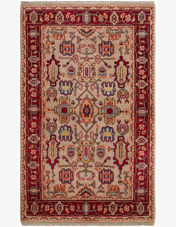 3' 1 x 4' 11 Hand Knotted Kazak Rug