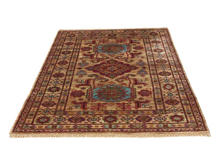 3' 5 x 5' 1 Hand Knotted Kazak Rug