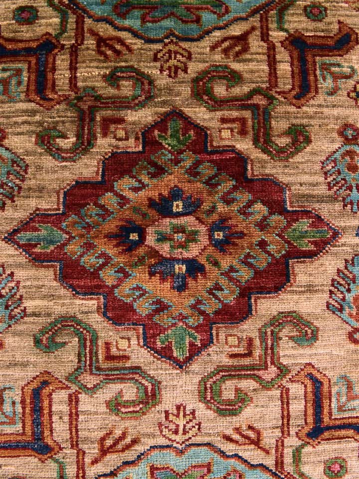 3' 5 x 5' 1 Hand Knotted Kazak Rug