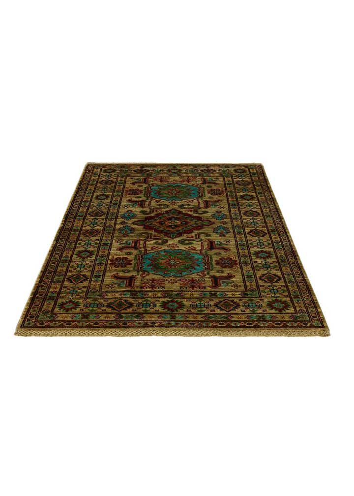 3' 5 x 5' 2 Hand Knotted Kazak Rug
