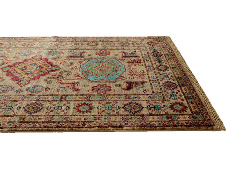 3' 5 x 5' 2 Hand Knotted Kazak Rug