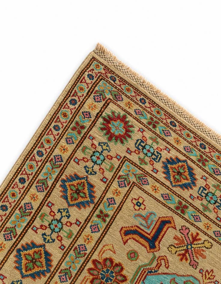 Detail image of 3' 5 x 5' 2 Hand Knotted Kazak Rug