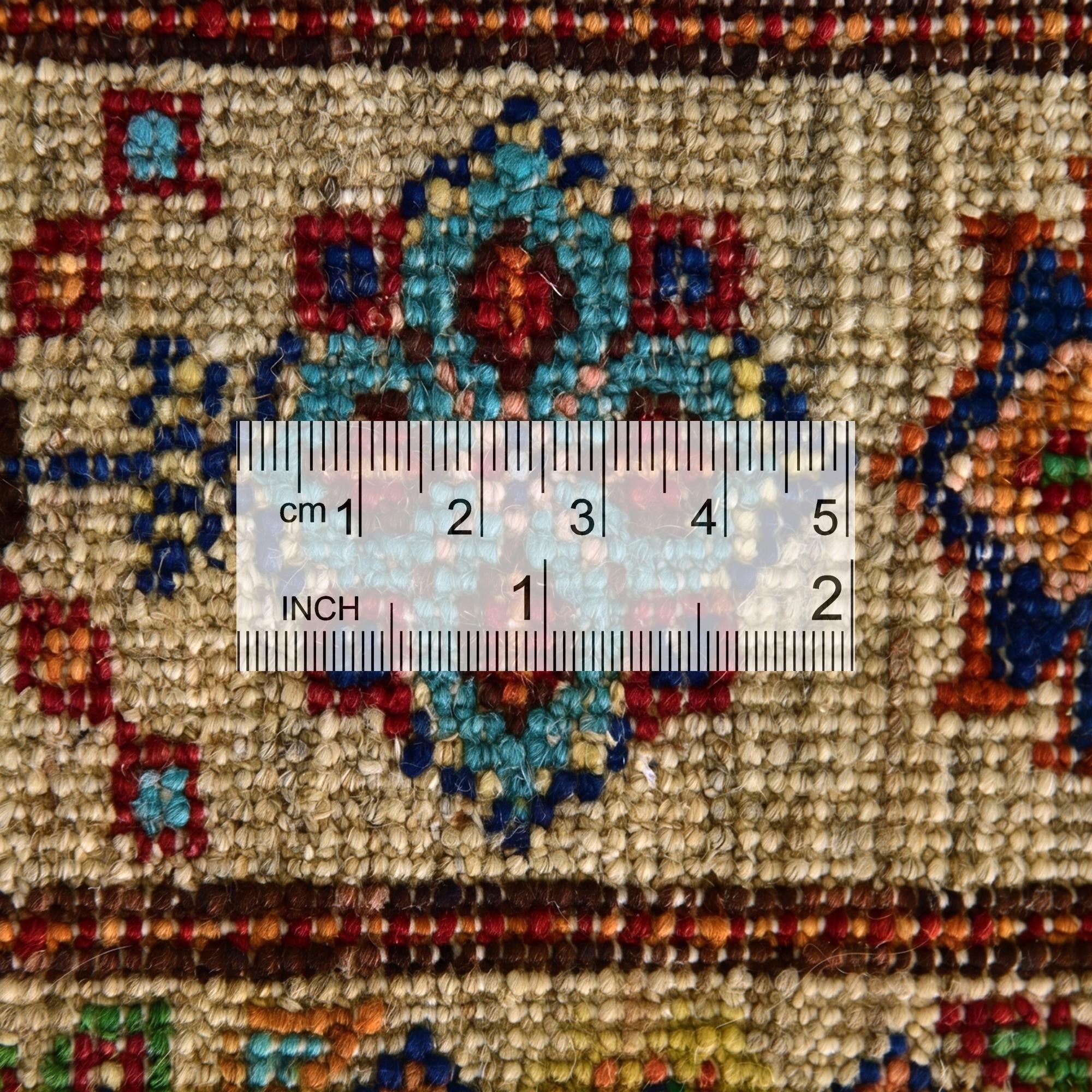 3' 5 x 5' 2 Hand Knotted Kazak Rug