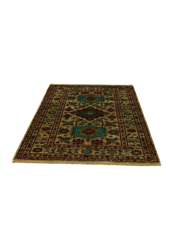 3' 6 x 5' 3 Hand Knotted Kazak Rug